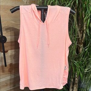 RBX sleeveless t shirt tank hoodie   Peach. 1X
